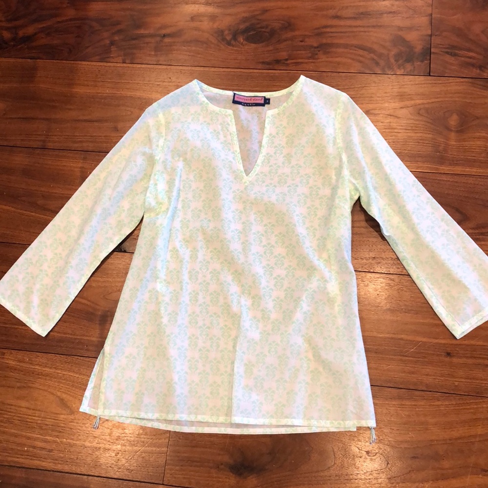 Vineyard Vines cotton print tunic/coverup like new